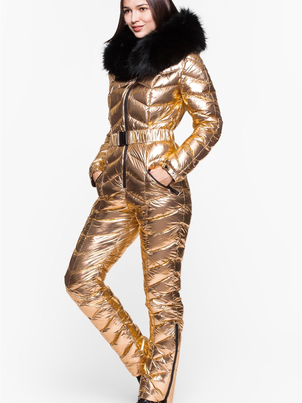 Лыжный комбинезон, 17210405-Marta, золото