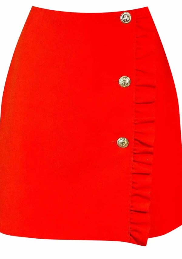 Юбка-мини, 2541MDD18, алый