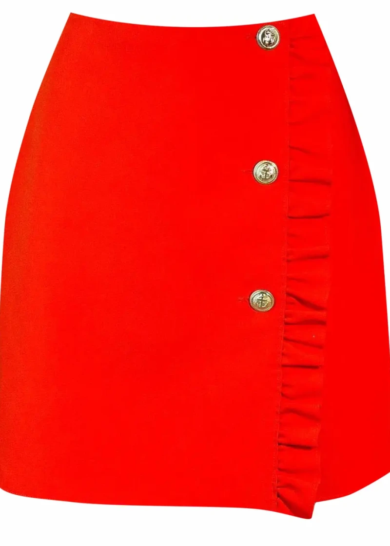 Юбка-мини, 2541MDD18, алый