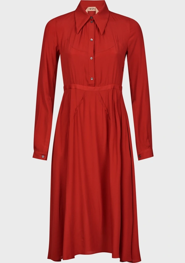 Платье, H133 5111, терракотовый