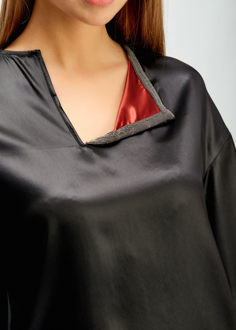Блуза, TPD129B922, черный