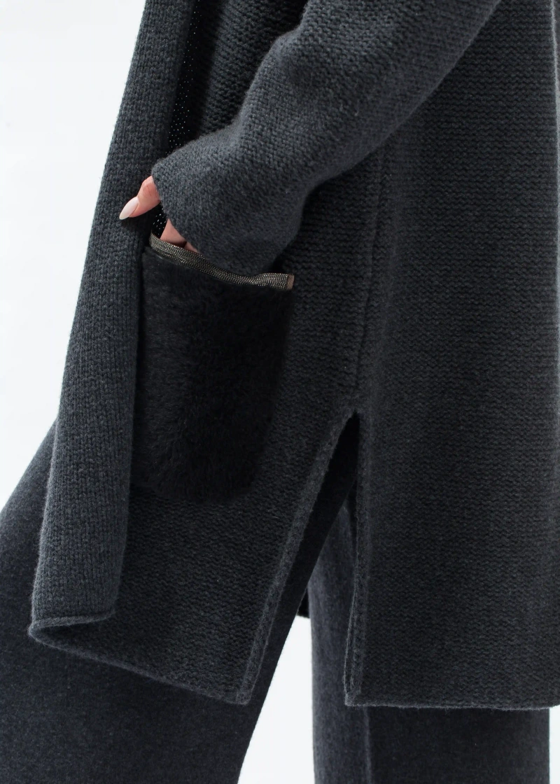 Кардиган, 71216, серый