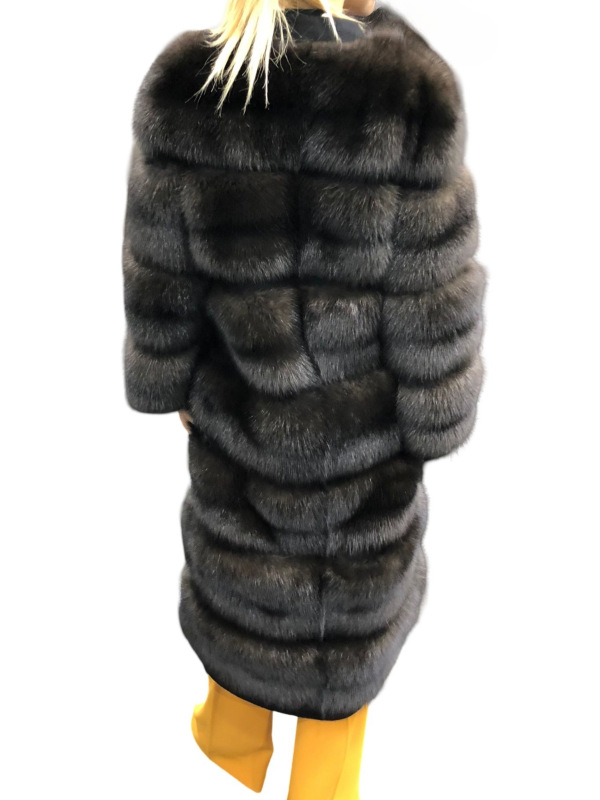 Шуба из соболя, 18FG170PIOR, черный