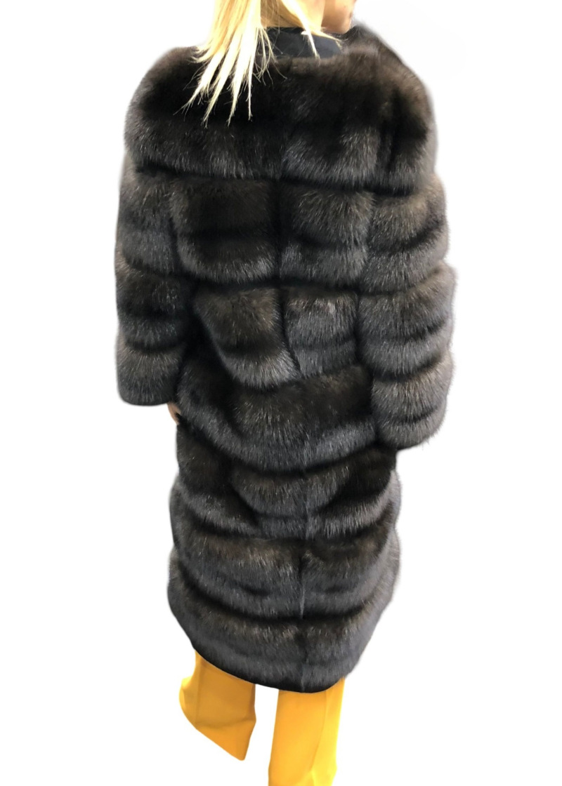 Шуба из соболя, 18FG170PIOR, черный
