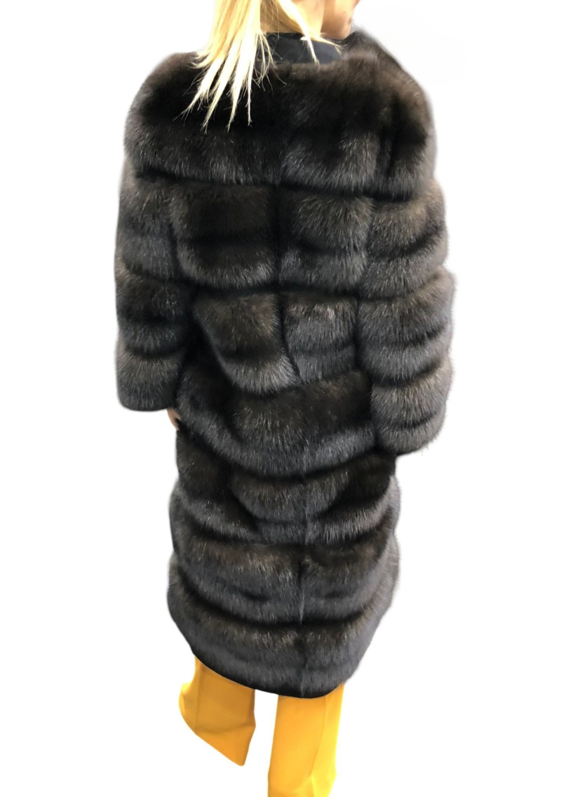 Шуба из соболя, 18FG170PIOR, черный