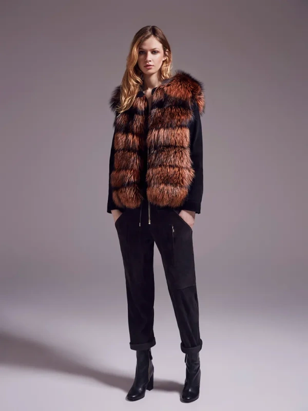 Жилет из лисы, 8wyg75265rdxx, rouille/рыжый