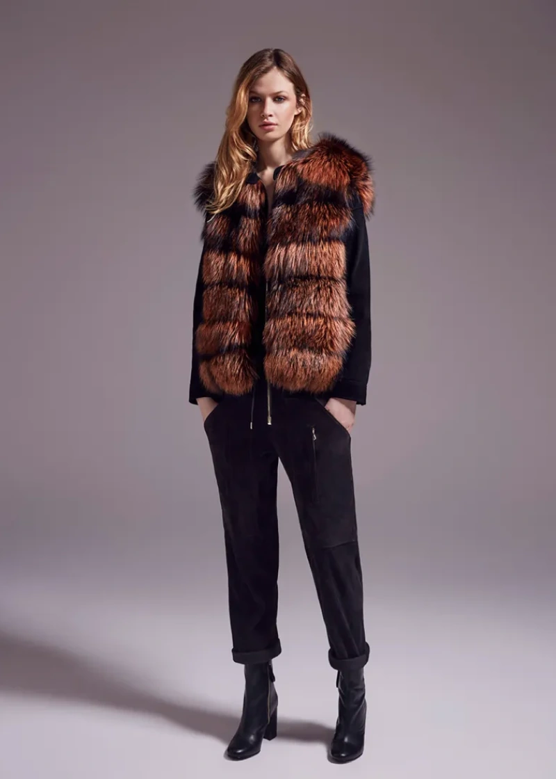 Жилет из лисы, 8wyg75265rdxx, rouille/рыжый