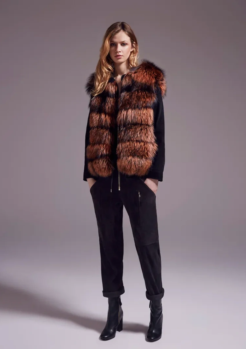 Жилет из лисы, 8wyg75265rdxx, rouille/рыжый