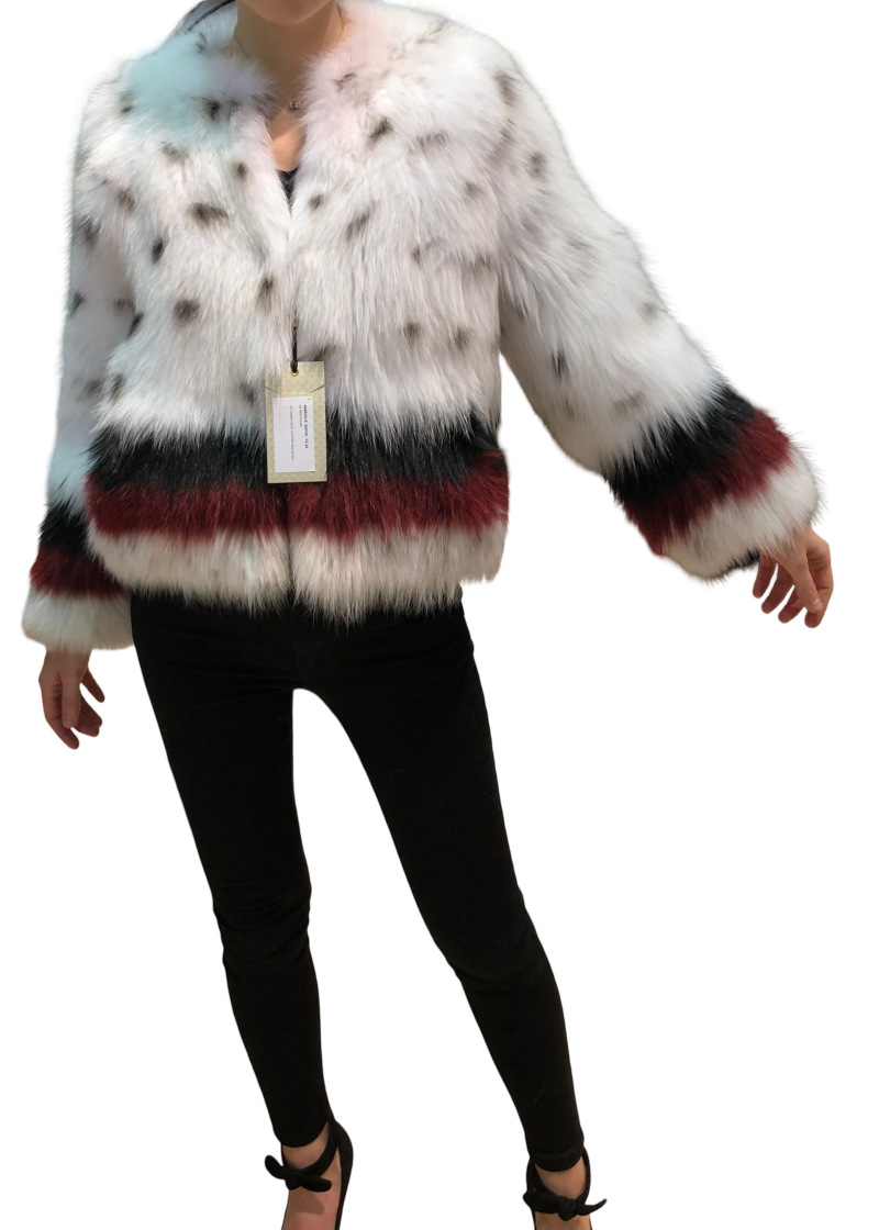 Шуба из лисы, R18/499, белый