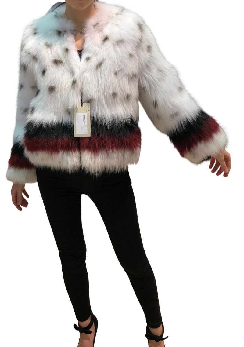 Шуба из лисы, R18/499, белый