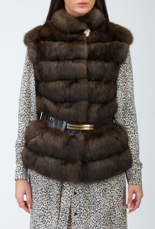 Жилет из соболя, ECOX 91177, barguzinsky naturale