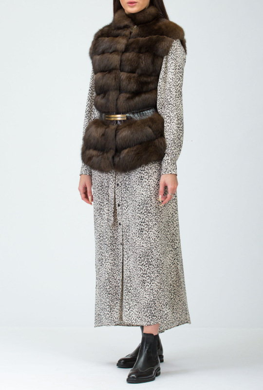 Жилет из соболя, ECOX 91177, barguzinsky naturale