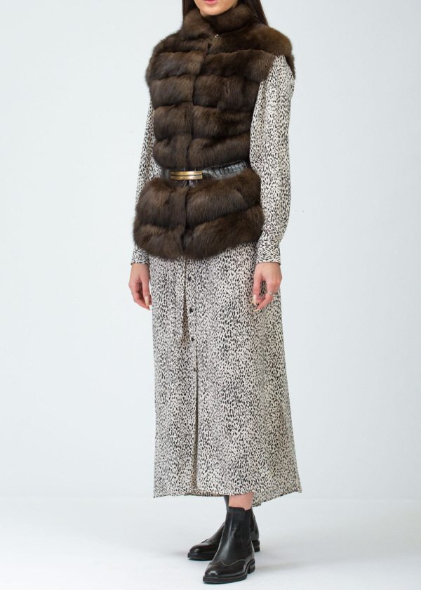 Жилет из соболя, ECOX 91177, barguzinsky naturale