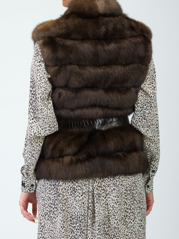 Жилет из соболя, ECOX 91177, barguzinsky naturale
