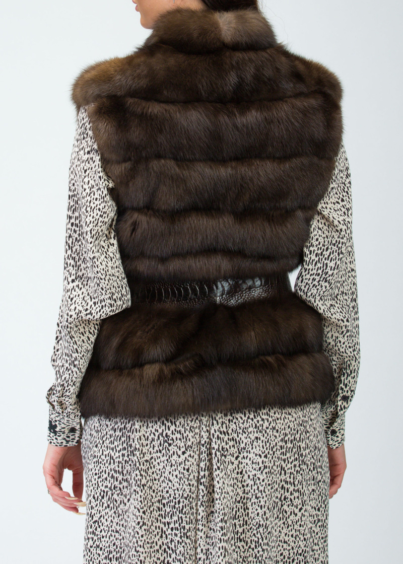 Жилет из соболя, ECOX 91177, barguzinsky naturale