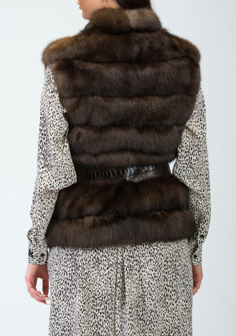 Жилет из соболя, ECOX 91177, barguzinsky naturale