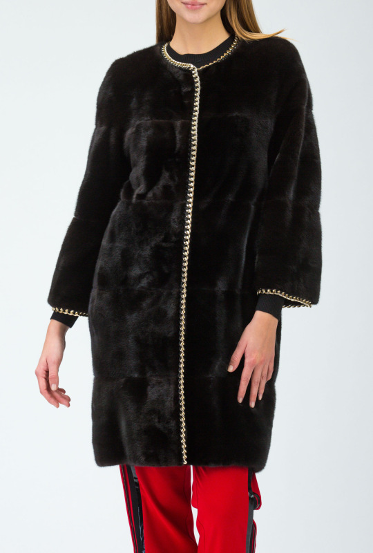 Шуба из норки, Giorgia 92985, blackglama