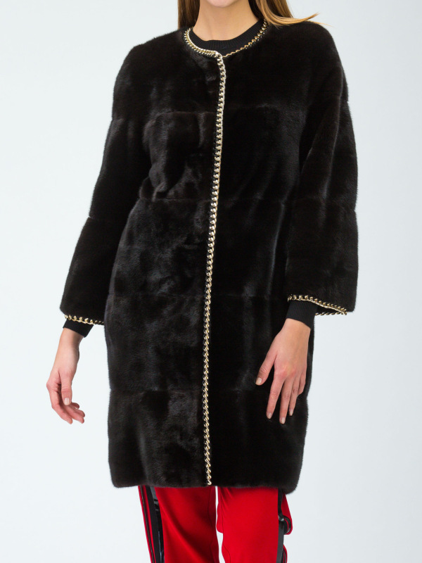 Шуба из норки, Giorgia 92985, blackglama