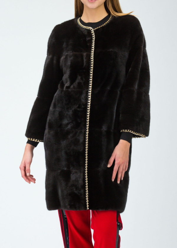 Шуба из норки, Giorgia 92985, blackglama