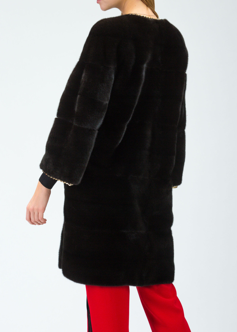 Шуба из норки, Giorgia 92985, blackglama