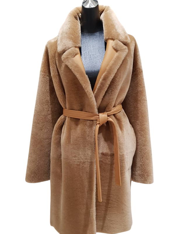 Дубленка из овчины 20049/300 camel/рыжий песок