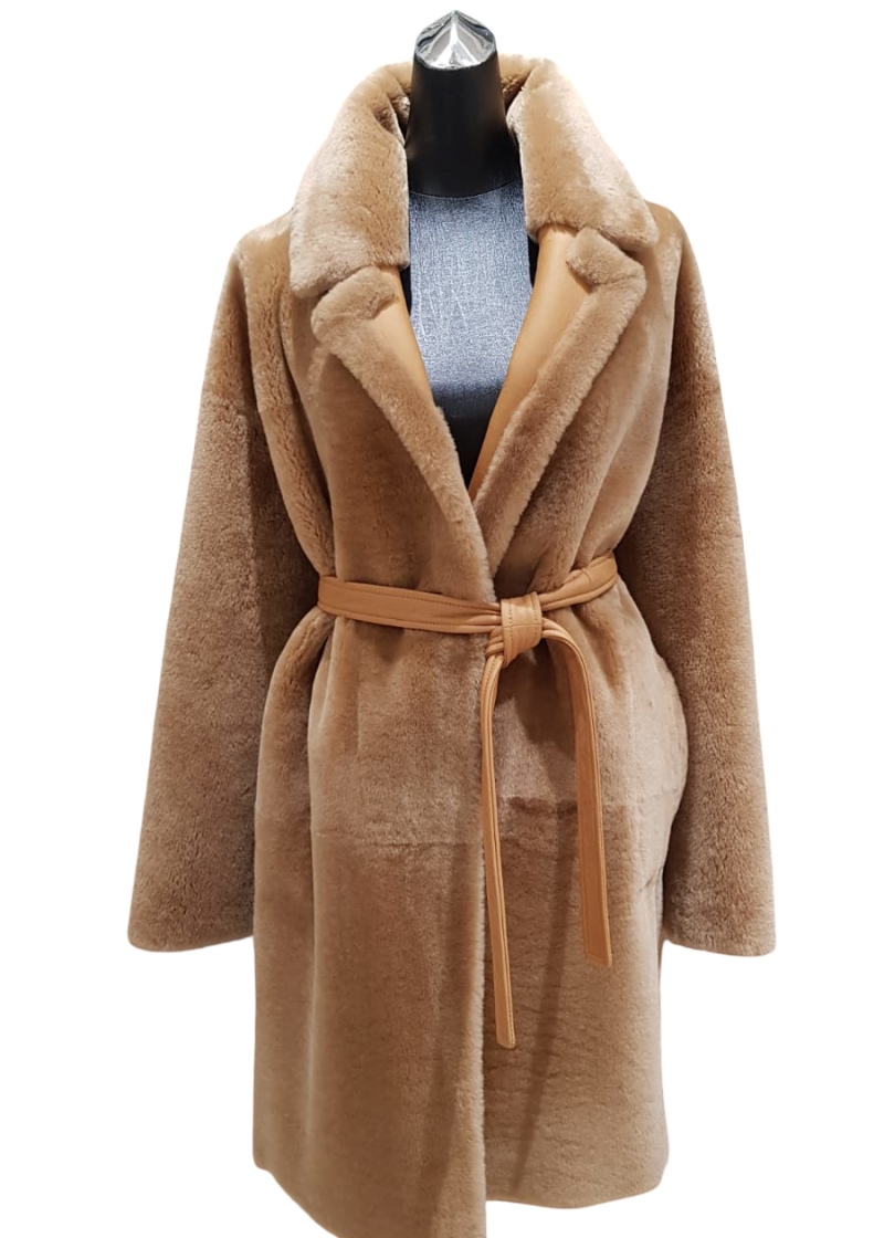 Дубленка из овчины 20049/300 camel/рыжий песок