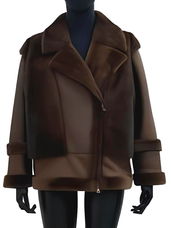 Дубленка из овчины 20025/200 brown/бронза