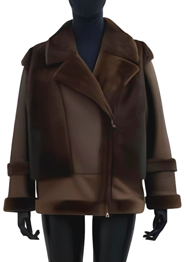Дубленка из овчины 20025/200 brown/бронза