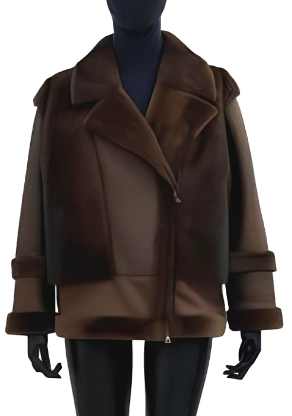 Дубленка из овчины 20025/200 brown/бронза