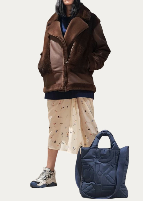 Дубленка из овчины 20025/200 brown/бронза
