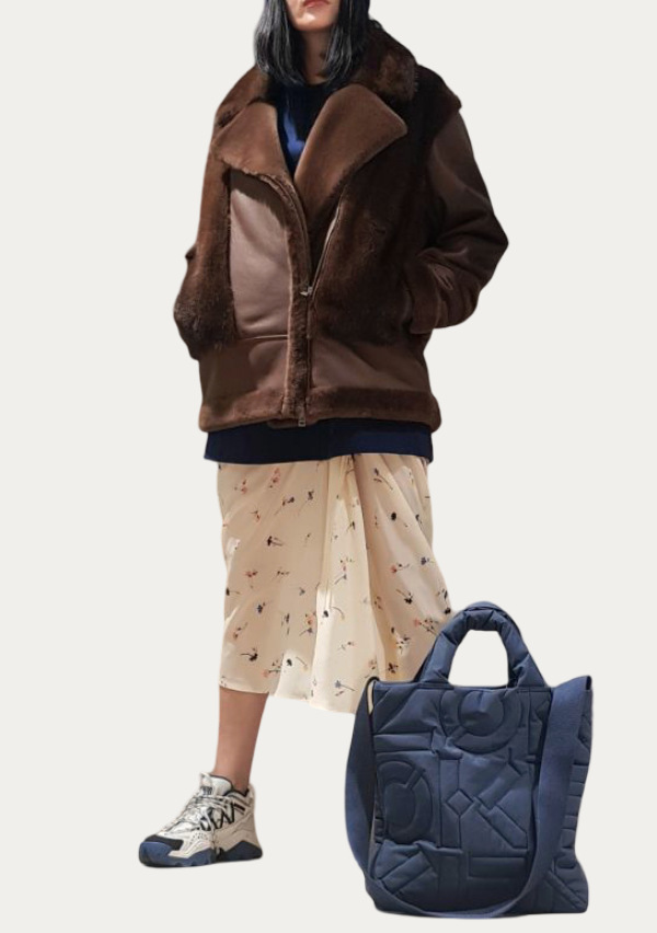 Дубленка из овчины 20025/200 brown/бронза