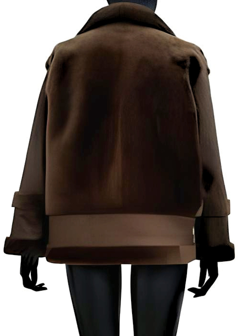 Дубленка из овчины 20025/200 brown/бронза