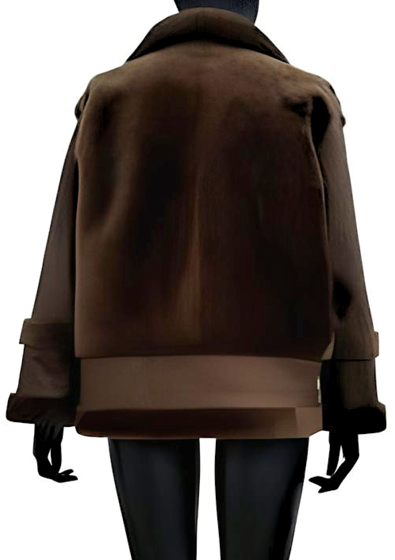 Дубленка из овчины 20025/200 brown/бронза