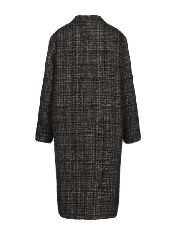 Пальто из шерсти CT75617 коричн.